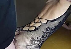 Cutie in Red Shoes Gets Anal Fucking in Kitchen Homemade