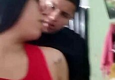 Fucking babysitter on webcam live broadcast with big tits and ass.