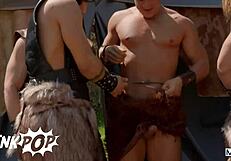 Battle Between The Gods Escalates Into An Orgy With Tyler Berg Malik Delgaty Felix Fox & Sir Peter - Twinkpop