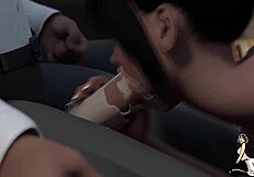 Black tutor grimaces taking huge white cock in ass during intense lesson