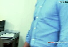 kinky manager fucks worker with fat dildo