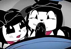 I enjoy cartoon adventures with mime