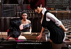 Fashionbusiness Game Shows 3D Cartoon Pussy Flashing in Public Restaurant Scene E2 53
