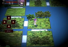 Playing this hentai rpg game with asian characters in leggings.