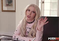 New Little Slut Kenzie Reeves Serves Her Tight Asshole to Inexperienced Classmate in Raw Anal