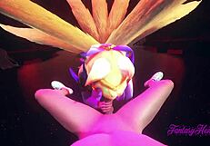 Ahri Star Guardian's Hard Sex in League of Legends Hentai!