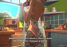 i fucked a tiny 18+ trans with giant busty trans in 3d cartoon hentai