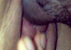 Intense creampie hits clit again.