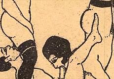 Vintage Drawings Of Erotic Alphabet