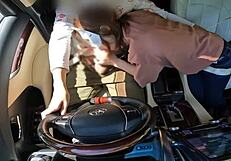 Japanese bride serves husband with unique wedding night blowjob