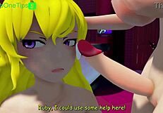 Futa Milf Fucking Night at RWBY Bar Hentai