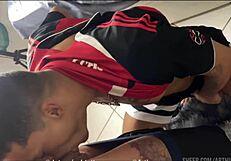 Sexo com o macho depois do futebol!