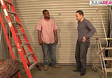 Asian wife cheats with big black cock on husband