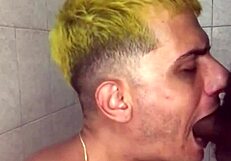 twink sneaks off field for secret interracial gloryhole action with bbc