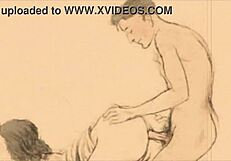 빈티지 에로 일러스트가 영원한 매력을 담아