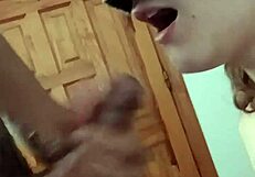 Cum in mouth from sucking cock