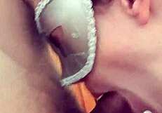 Cum in mouth from sucking cock