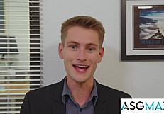 i secretly hookup with hot guys in gay office parody