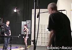 Alternative model poses backstage with tattoos