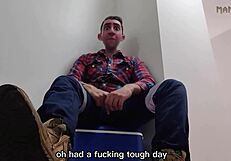 Step Gay Dad Eats Rubber in Hot Dilf Scene