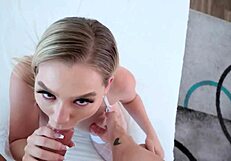 Big naturals teen girlfriend loves titty fuck in new underwear