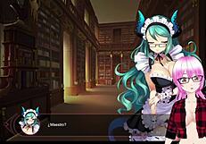 Lin la dragona de hielo in mirror 05 with a monster!