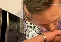 Young gay guys give blow jobs to big dicks in a compilation video