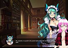 Lin la dragona de hielo in mirror 05 with a monster!