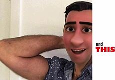 Üvey Gay Baba Kondomu Yutuyor Ateşli DILF Sahnesinde