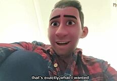 Üvey Gay Baba Kondomu Yutuyor Ateşli DILF Sahnesinde