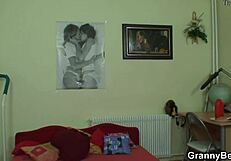 He finds a big old woman for some fun on top