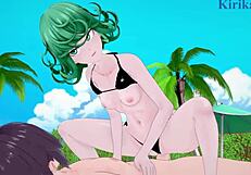 Tatsumaki and Mizuki engage in intense hentai sex