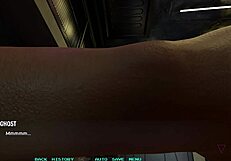 Hot black haired babe wants to dance before i fuck her in the game