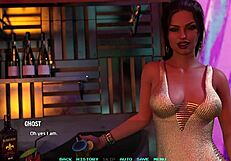 Hot black haired babe wants to dance before i fuck her in the game