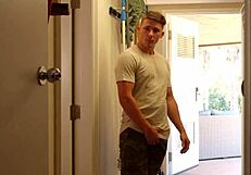 Muscular handyman fulfills gay desires in steamy scenes
