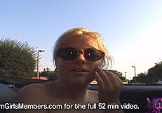 Does Tish flash her tanned ass and pierced nipples in public?