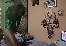 Naejae Feels Aroused Rubbing While Watching Lesbian Porn