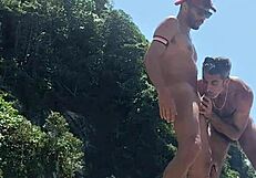 Gay orgy with native fishermen on Gloryhole.org