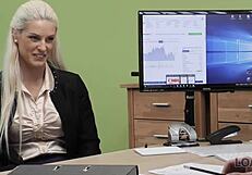 Blonde in loan4k casting offers sex for credit outdoors.