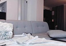 Pregnant Gabriela Shows Off on Webcam for Fans.