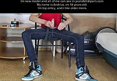 Young Gay Boy Jerking Off in Jeans Fetish