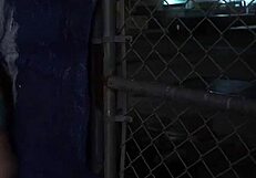 Anya feels extreme emotions as her pussy gapes from rough dildo in public bondage