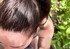 Marlyn Chenel tends to my penis as well as her greenhouse.