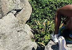 man, orgia with native fishermen at lover's beach rocks