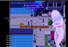 Princess knight gives outdoor blowjob in the game.