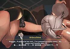 arlecchino and navia in hentai scene