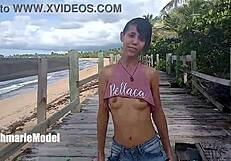 Public dancing with hairy and armpit fetish
