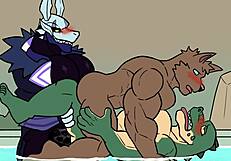 Furry Gay Animation with Intense Action!