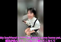 Inviting beauty for sex, 'will her boyfriend hear the moans?' cuckold creampie