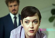 Skinny Secretary Seduces Boss with Petite Body and Monster Cock in Office